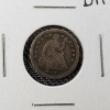 Image 3 : 1856 United States Seated Liberty 90% Silver HALF Dime Minted in Philadelphia ~  