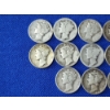 Image 2 : Lot of 13 Assorted Years Silver Mercury Dimes - 90% U.S. Silver - Face Value $1.30