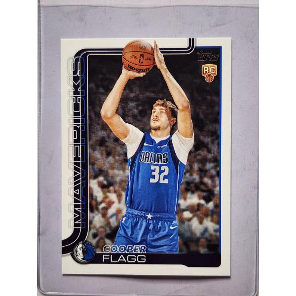 Cooper Flagg #201 Topps 2025 Dallas Mavericks ROOKIE Basketball Trading Card