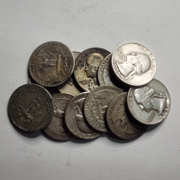 $3.00 Face Value in Assorted 90% Silver United States Quarters