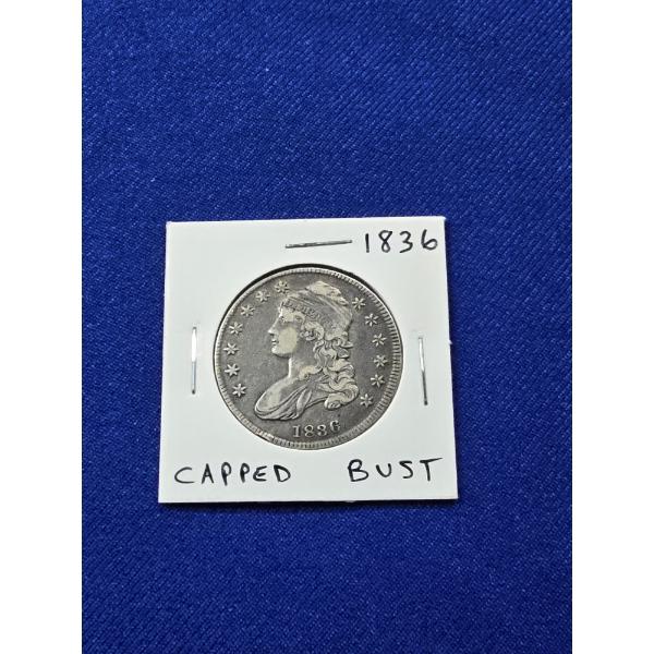 High-Grade 1836 Capped Bust Silver Half Dollar - Excellent Coin! 