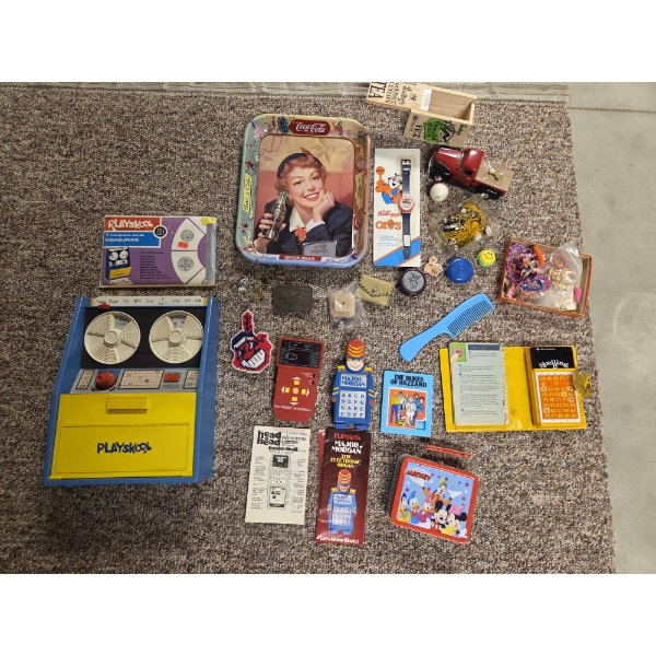 *Pick Up At Mantua Home-No Shipping Available* Vintage Collectables & Toys Including Belt Buckle, Co