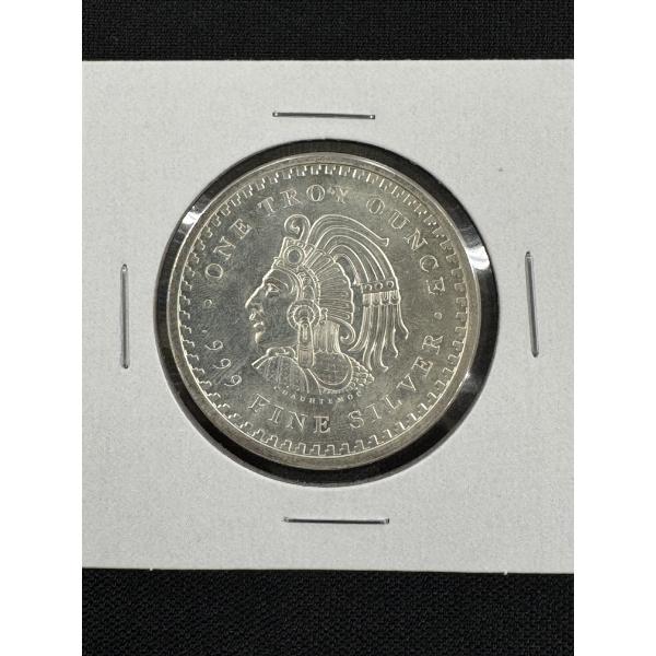 Aztec Empire One Troy Ounce .999 Fine Silver Coin - Mint Condition