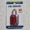 Image 1 : Protégé 4-Dial Combination Luggage Lock with Original Packaging