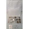 Image 2 : Large Lot Of Assorted Foreign Paper Currency & U.S/Foreign Coins In Coin Storage Box 
