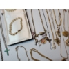 Image 5 : Large Lot of Assorted Costume Jewelry Including Pearl Necklace, Gold-Tone & Silver-Tone Pieces