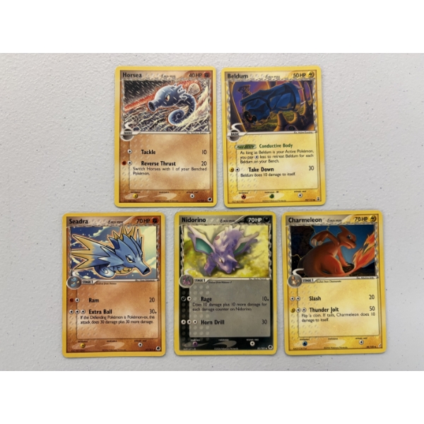 Lot of 5 Vintage Delta Species Pokemon Trading Cards