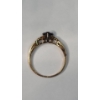 Image 9 : Sterling Silver Gold-Plated 7" Tennis Bracelet & Matching Ring With Heart Shaped Stone- Weight 11.7g