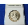 Image 2 : 1941 Walking Liberty Silver Half Dollar ANACS MS 64