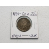Image 1 : 1884 Mexico Second Republic 25 Centavos ASW: 0.1965oz