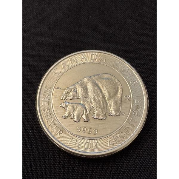 Royal Canadian Mint Polar Bear 1 1/4 Troy Ounce .999 Fine Silver Coin - Mint Condition