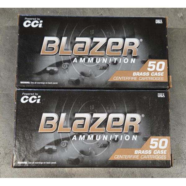 New! Two Boxes Of Fifty Blazer Brass Cartridge Centerfire 9MM Luger 124 Grain FMJ Pistol Cartridges 