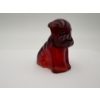 Image 2 : URANIUM Degenhart Glass Dog Red ~  BRILLIANT GLOW!