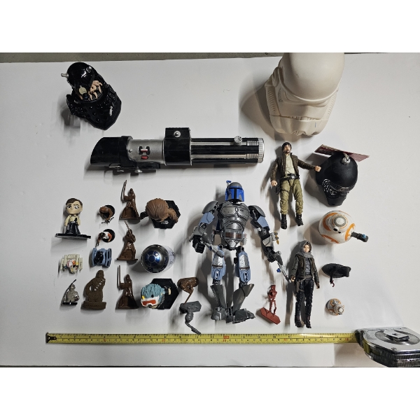 Lot of (25) Star Wars Collectable Figures plus (1) Doctor Who Figure