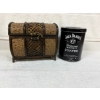 Image 1 : Small Treasure Chest & Jack Daniel's Tennessee Whiskey Coffee - 8 oz. Collectible Tin 