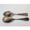 Image 2 : Two Vintage Sterling Silver Spoons TW: 45.9g