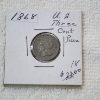Image 1 : United States 1868 Three Cent Nickel 
