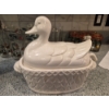 Image 1 : Ceramic Duck 3 Pc Gravy Boat Lid & Ladel - Perfect