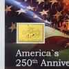 Image 2 : America's 250th Anniversary Commemorative Gold Card - 1/1000 oz .999 Gold  