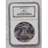 Image 1 : NGC MS69 Graded "1987" Silver 1oz. Eagle