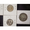 Image 13 : Assorted United States 90% Silver Coins Ft. Barber Dimes, Quarters & Walking Liberty Half - FV $1.70