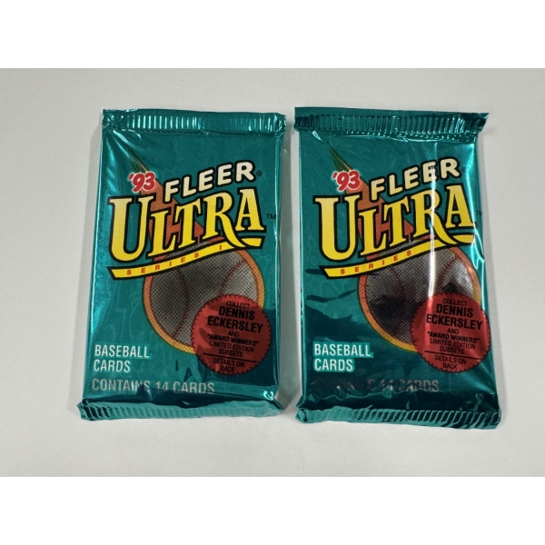 1993 Fleer Ultra Series 1 Wax Packs - Sealed & Mint Condition - Possible Nolan Ryan, Griffey Jr & Bo