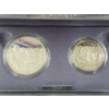 Image 2 : United States Mount Rushmore Anniversary Coins - 1991 Two Coin Proof Set - Ft. 90% Silver Dollar
