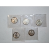Image 7 : x5 German 1 Mark Coins - 90% Silver Total ASW: 0.803 oz
