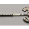 Image 8 : Investment Castor Handcrafted Thors Reward Baldur's Labrys 10.1g .999 Fine Silver Axe