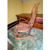 Image 3 : Amish Rustic Hickory Childs Rocking Chair. Excellent Condition!