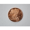 Image 1 : 1 Ounce .999 Fine Copper Round - American Eagle Design 