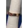 Image 4 : 10K Gold Diamond and Ruby Love Eternity Band Ring & 10K Blue Sapphire/Ruby Ring -Weight: 3.6g