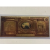 Image 1 : The Pyramid of Chichen Itza - Seven Wonders of the World .999 Gold Foil Note In Holder - Mint Condit