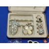 Image 2 : Lot of Assorted Fashion Pins and Rings - in Included Jewelry Box