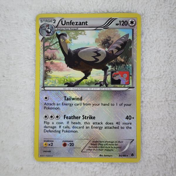 Unfezant 82/98 Reverse Holo Rare Pokemon League Championship Vintage Pokemon Trading Card