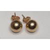 Image 7 : 14K Gold Necklace Pendants & Studback Earrings - Total Weight: 1.9g