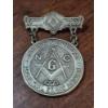 Image 1 : PEWTER MASONIC 1771 PRESENTATION MEDAL W PINBACK - GRAND LODGE OF NORTH CAROLINA 2013 PRESENTATION