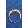 Image 5 : 10K Gold Emerald And Diamond Cluster Ring - Size 7 - Weight: 3.1g