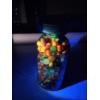 Image 2 : Vintage Large Mason Jar Full of Assorted Marbles Including Some Uranium 
