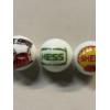 Image 3 : 3 - Vintage Gas & Oil Advertising One Inch Shooter Marbles - Texaco, Shell, Hess