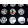 Image 8 : Large Lot of 25 Assorted SILVER PLATED REPLICA Chinese Panda Coins - NOT PURE SILVER 