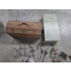 Image 2 : Vintage Items Including 20'' Metal Tool Box, Knob & Hardware Collection And More!