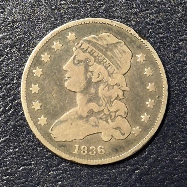 1836 Capped Bust (25c) Quarter  -See Pics