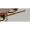 Image 3 : Pair Of 14K Yellow Gold Dolpin Earrings & 14K Gold Single Twisted Hoop Earring - Total Weight: 1.8g