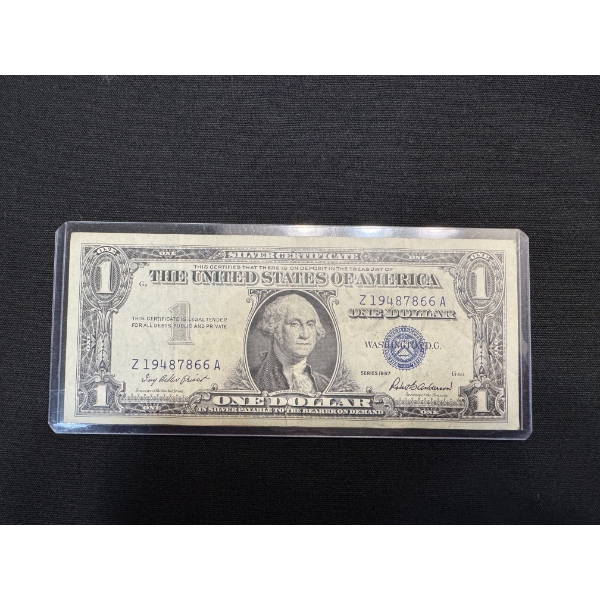 1957 United States Washington One Dollar Silver Certificate - Incredible Condition