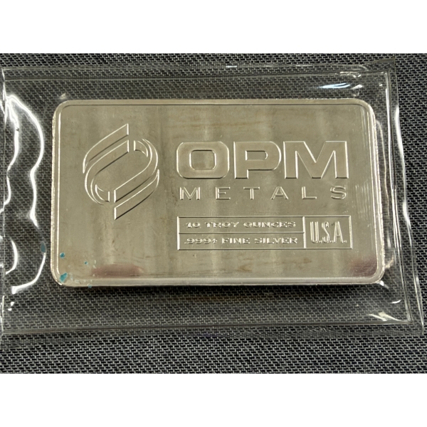 10 Troy Oz .999 Fine Silver OPM Metals Bar