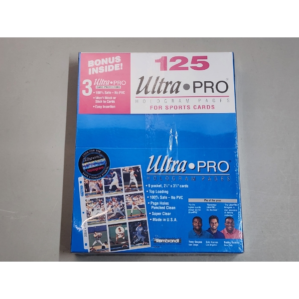 Brand New Sealed 125 Ultra PRO 9-Pocket Hologram Pages for Trading Cards