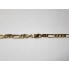 Image 2 : 10K Yellow Gold Figaro Link Chain Necklace - 20in - 6.2g