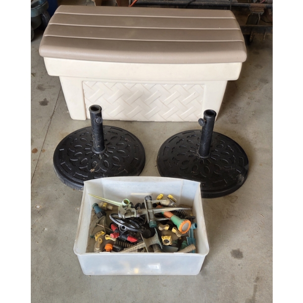 *Pick Up At Mantua Home-No Shipping Available* Like New Rugged 41''x20''x22'' Plastic Storage Bench,
