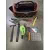 Image 1 : Stinger Cap Hammer, Hammer Tacker, Husky Tool Tote, Pry Bar, Snips & More